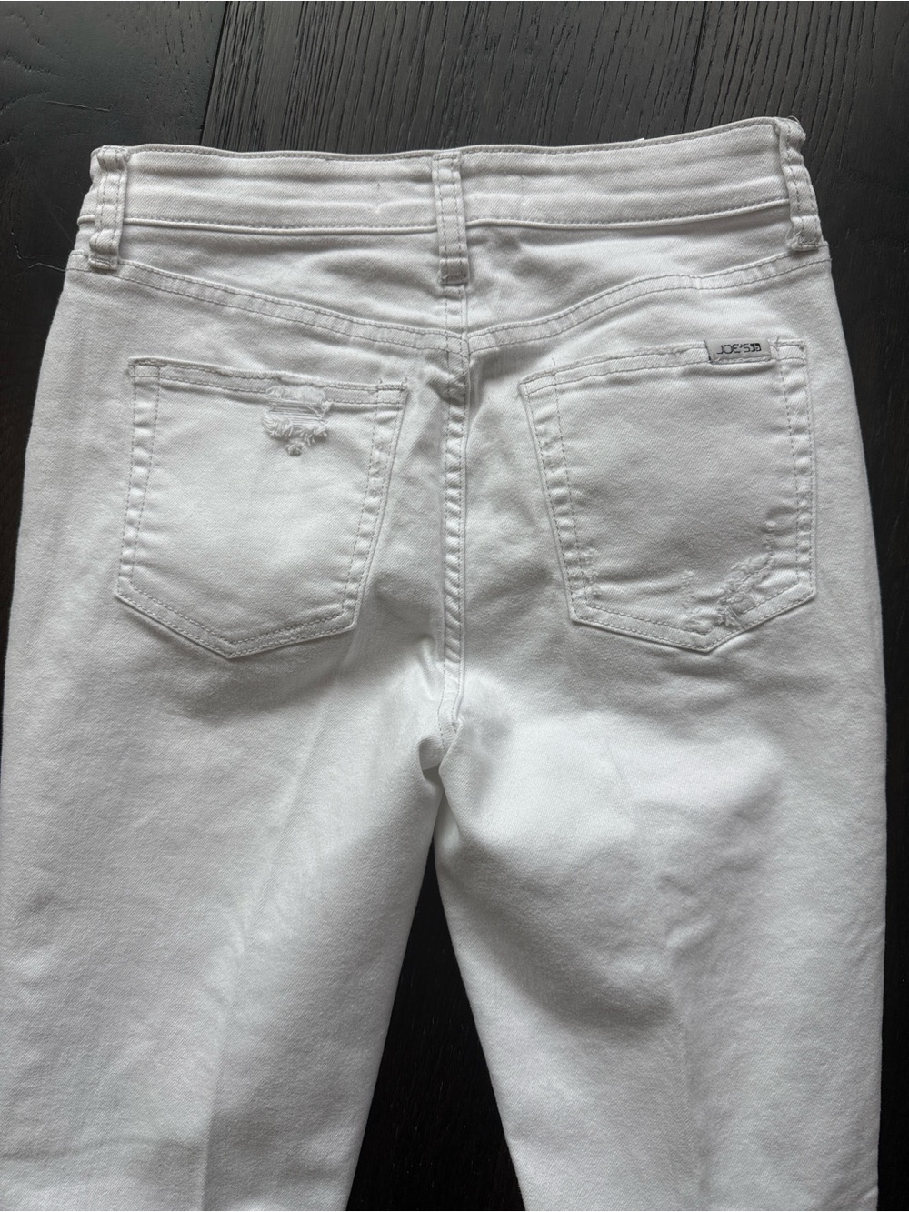 Joe's Jeans White Skinny Distressed Denim - Picture 3 of 5